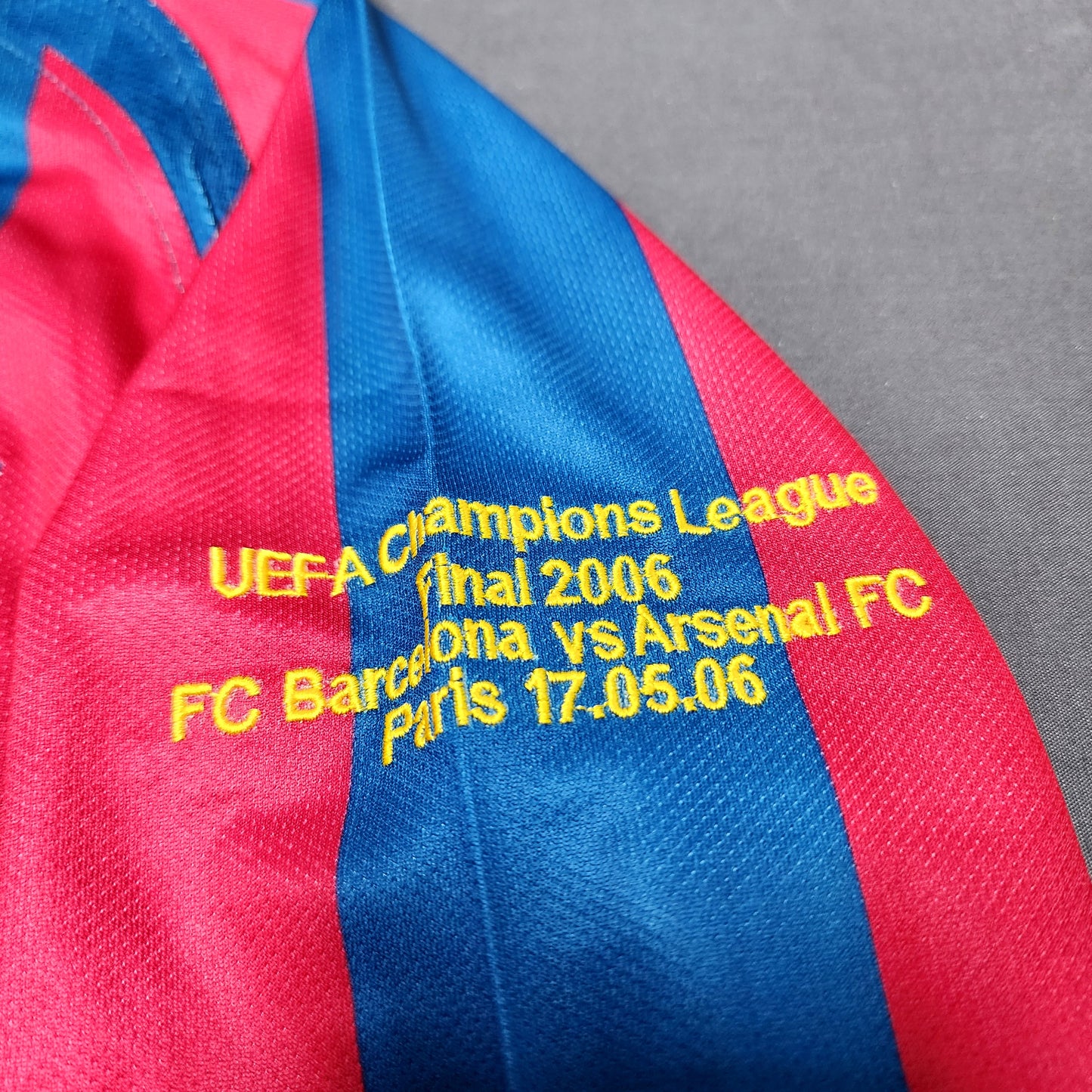 Ronaldinho 2006 Barcelona Final Champions League Long Sleeve Jersey