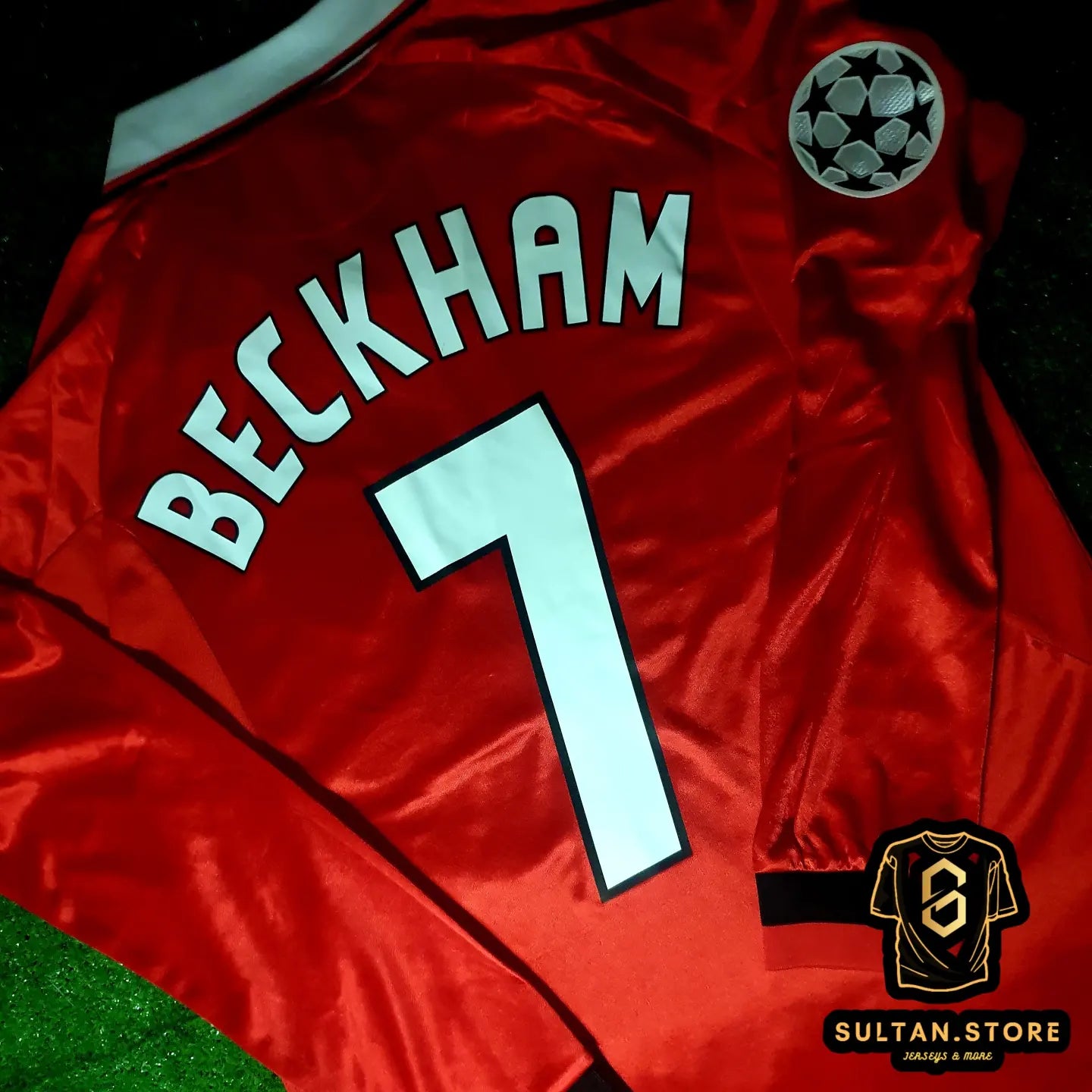 Beckham 1999 Manchester United Final Champions League Home Jersey