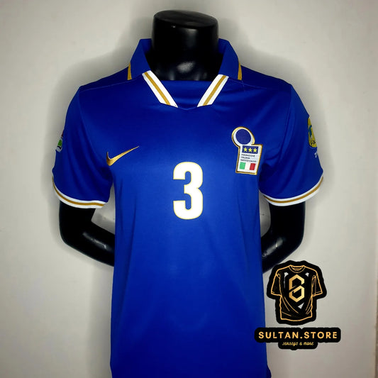 Maldini 1996 Italy Home Jersey