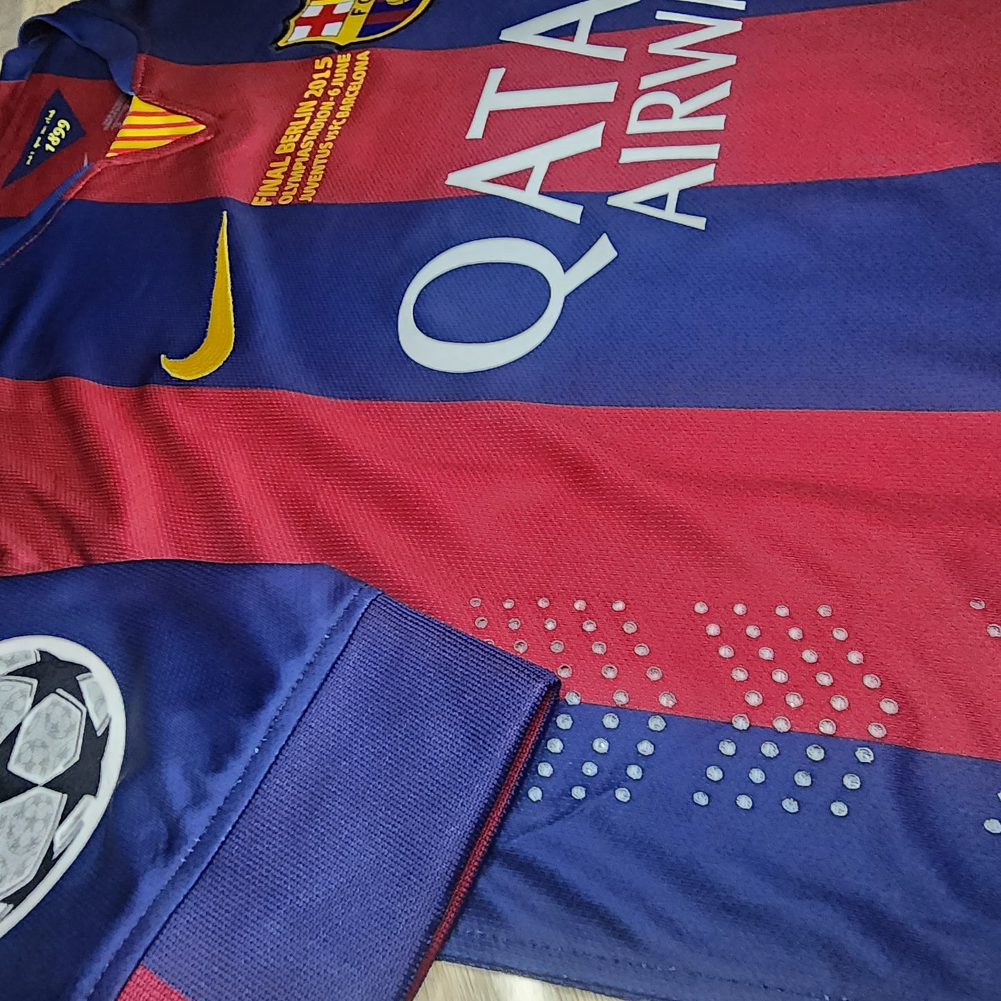 Messi 2015 Barcelona Final Champions League Jersey