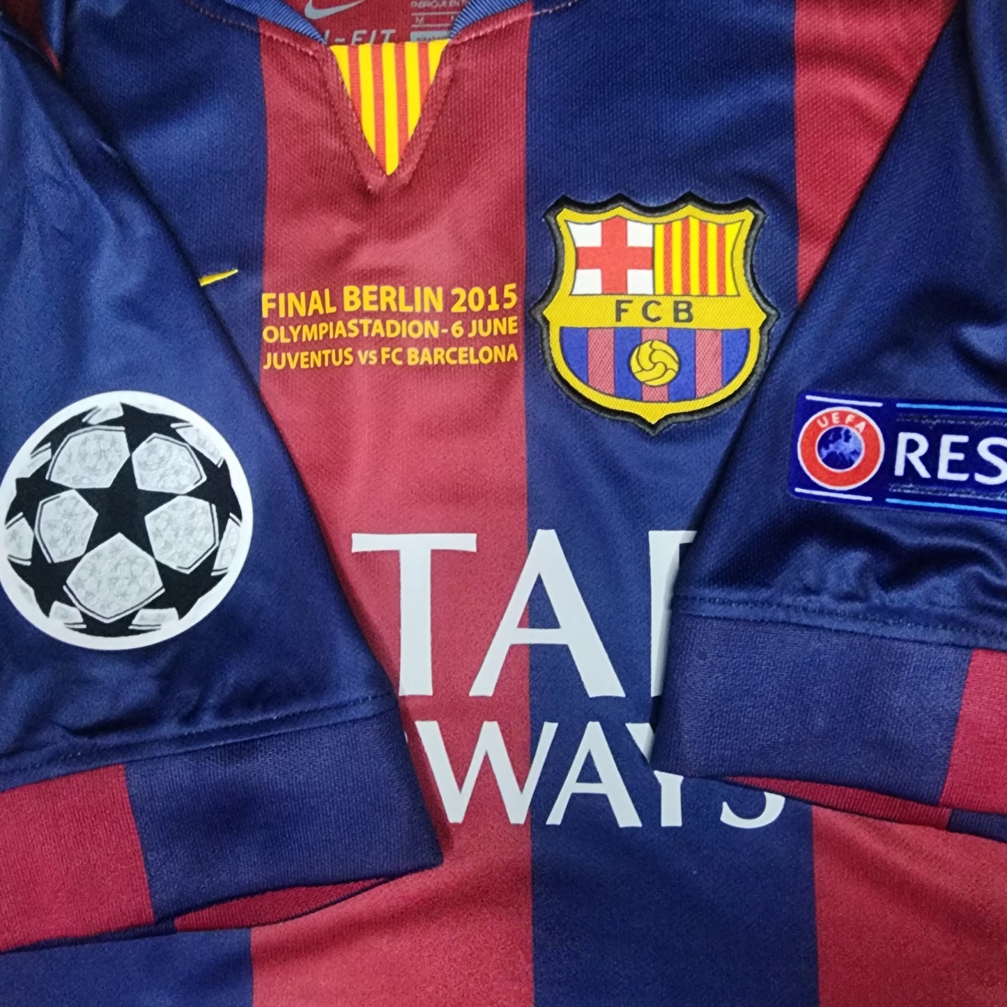 Messi 2015 Barcelona Final Champions League Jersey