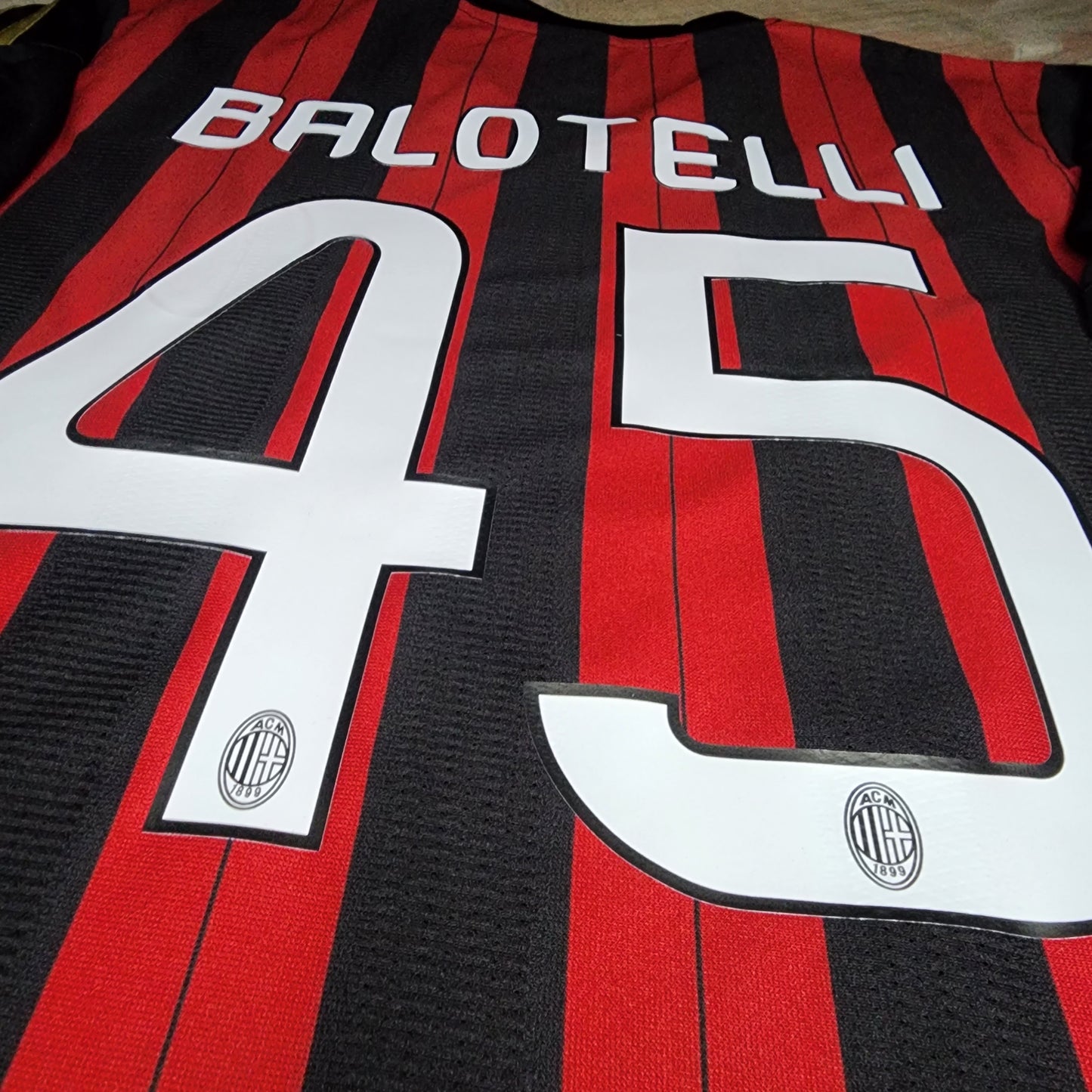 Balotelli 2013/14 AC Milan Home Jersey