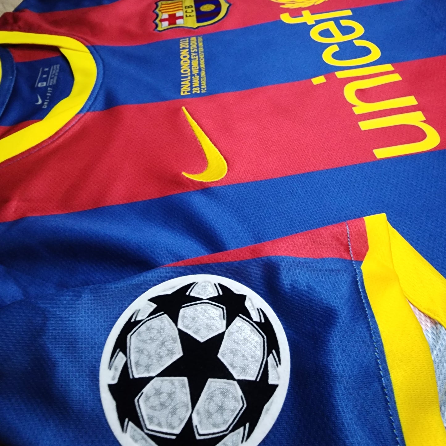 Messi 2011 Barcelona Final Champions League Jersey