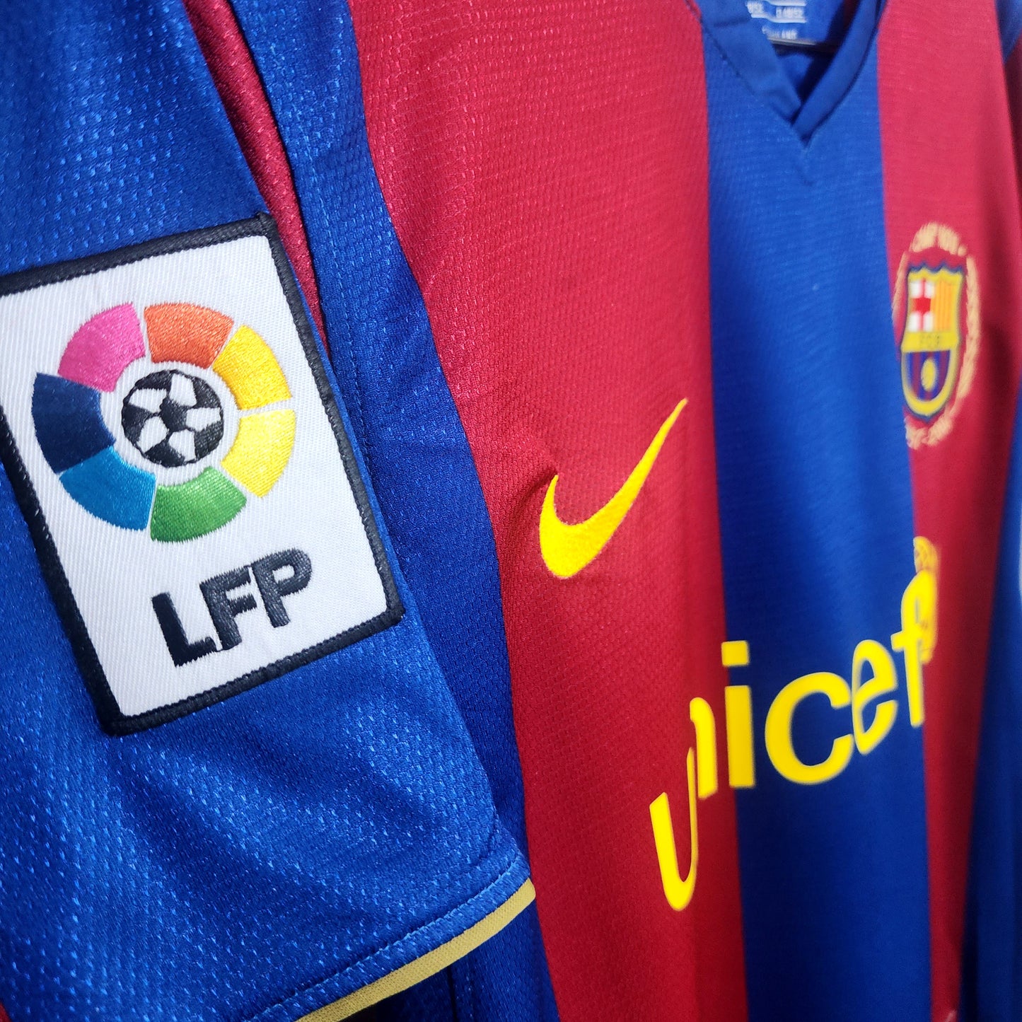 Messi 2007/08 Barcelona Home Jersey