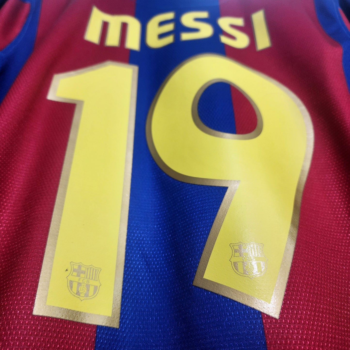 Messi 2007/08 Barcelona Home Jersey