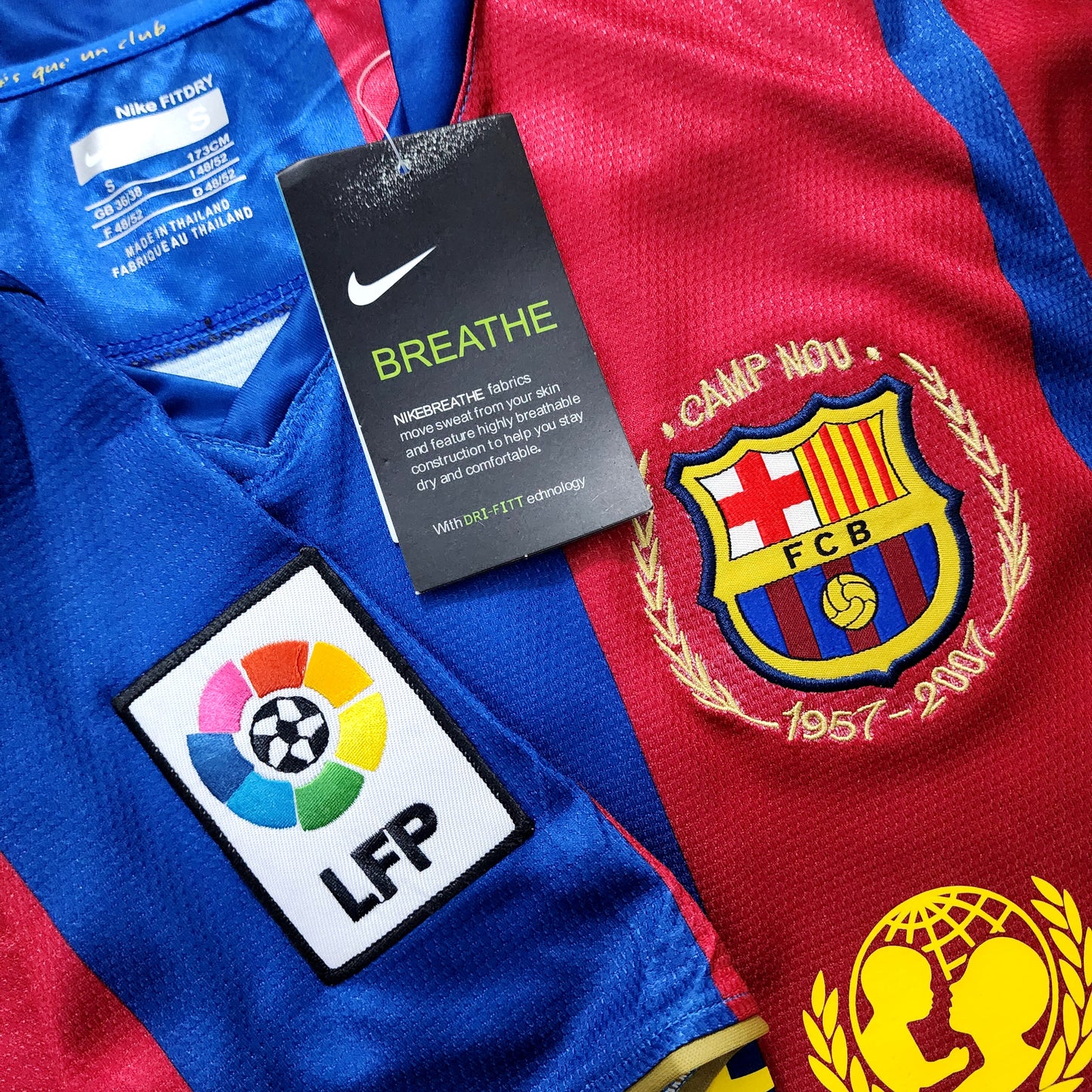 Messi 2007/08 Barcelona Home Jersey