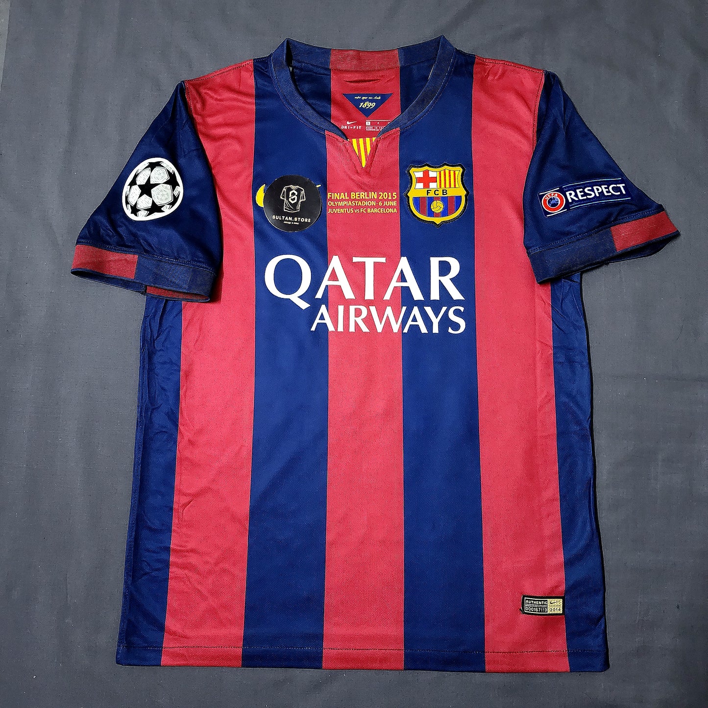 Suarez 2015 Barcelona Final Champions League Kit