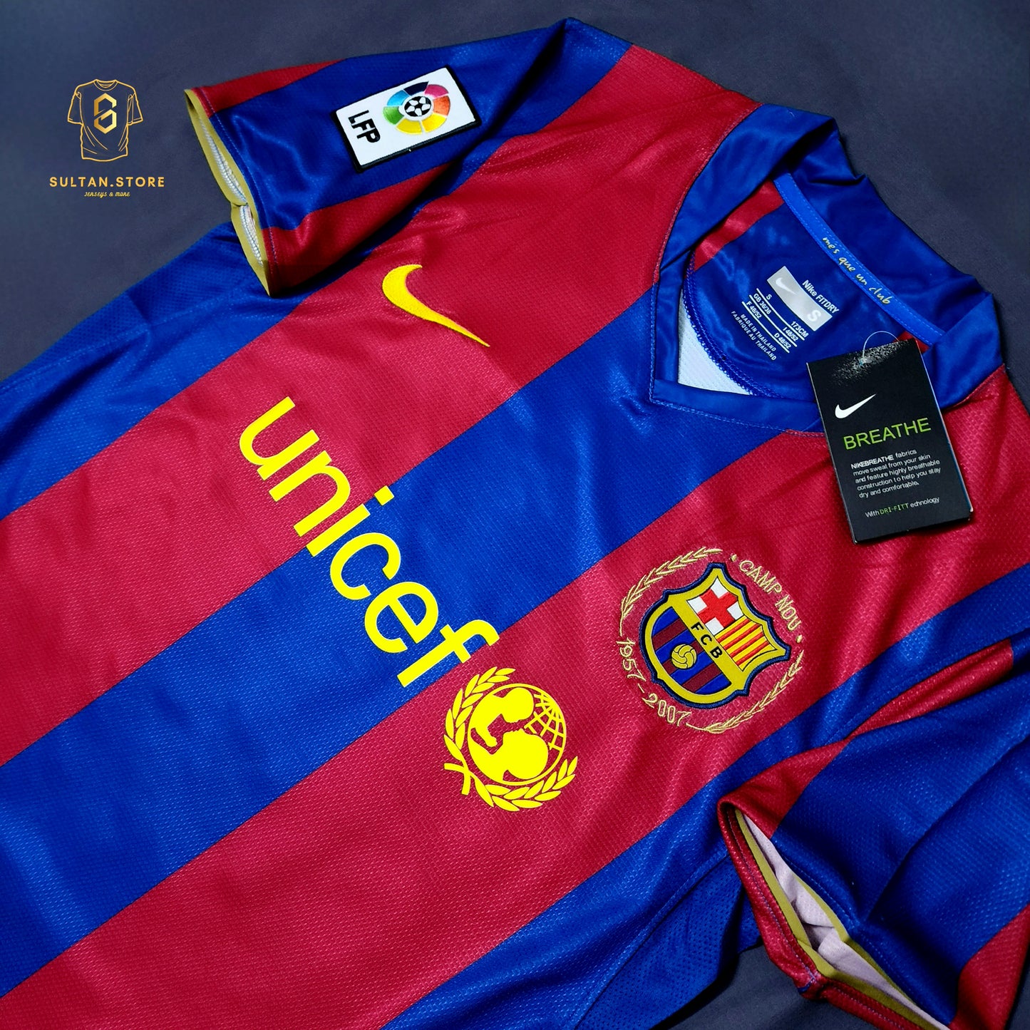 Messi 2007/08 Barcelona Home Jersey