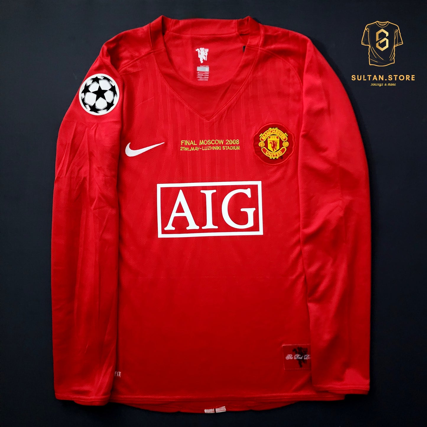 Ronaldo 2008 Manchester United Home Final Champions League Jersey