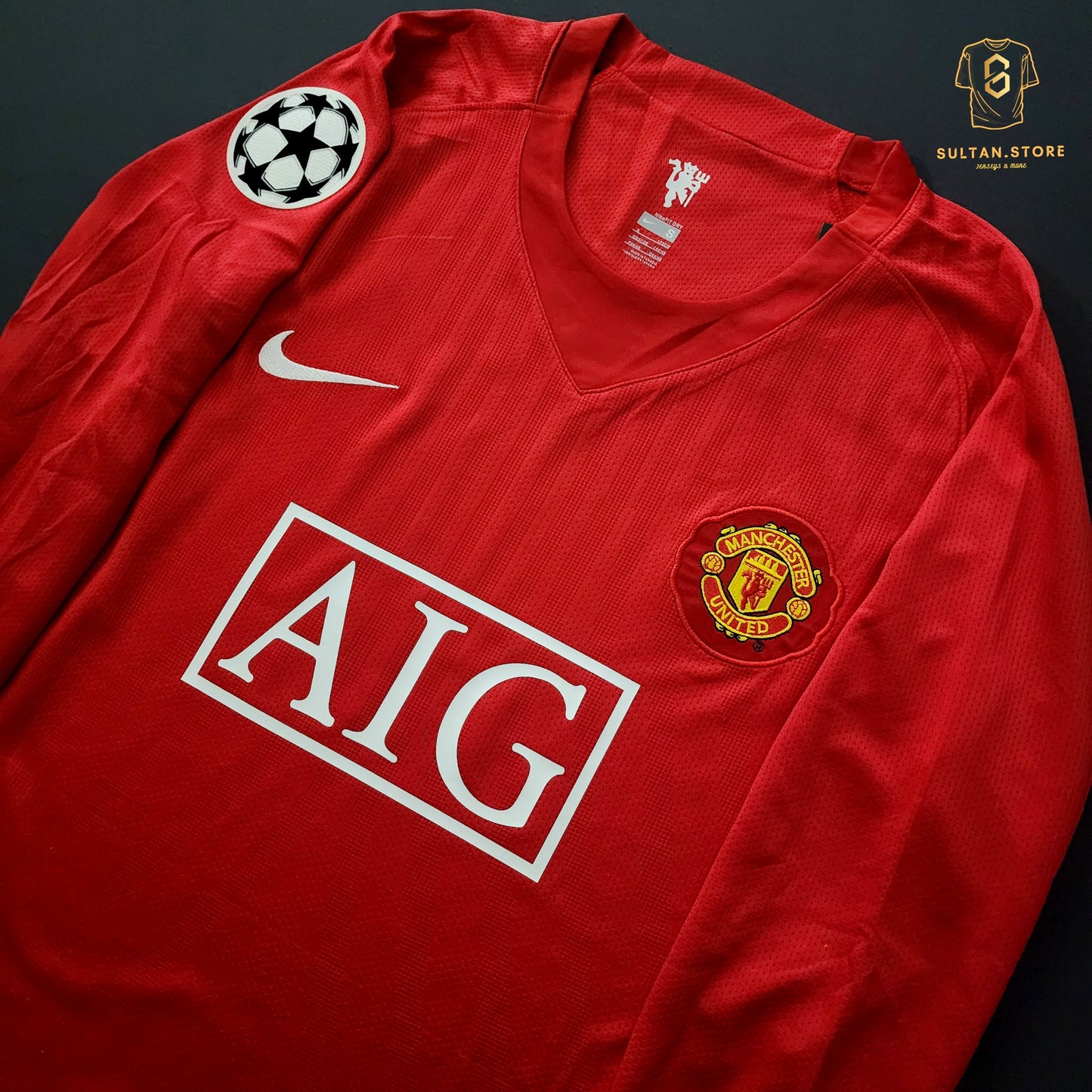 Ronaldo 2008 Manchester United Home Final Champions League Jersey