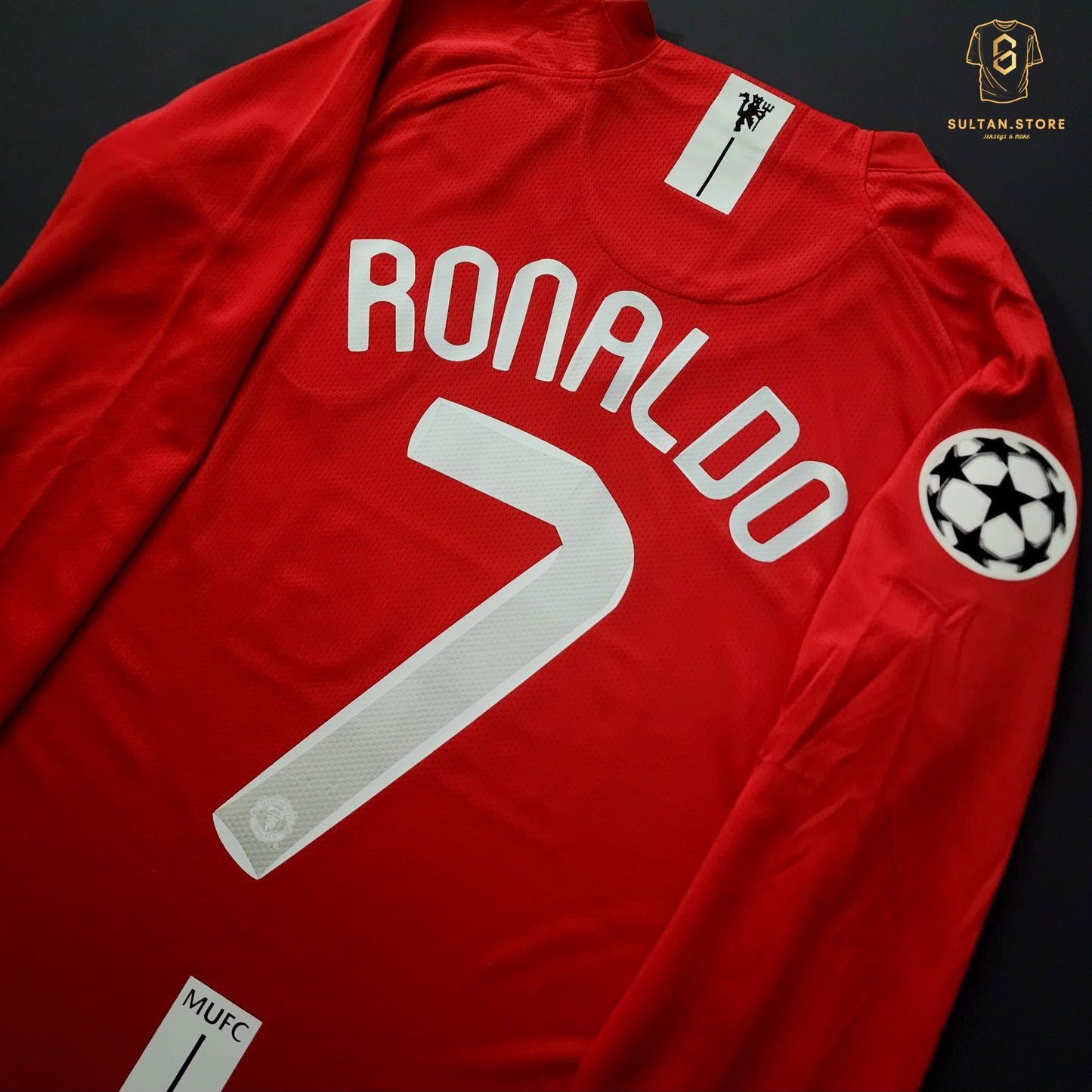 Ronaldo 2008 Manchester United Home Final Champions League Jersey