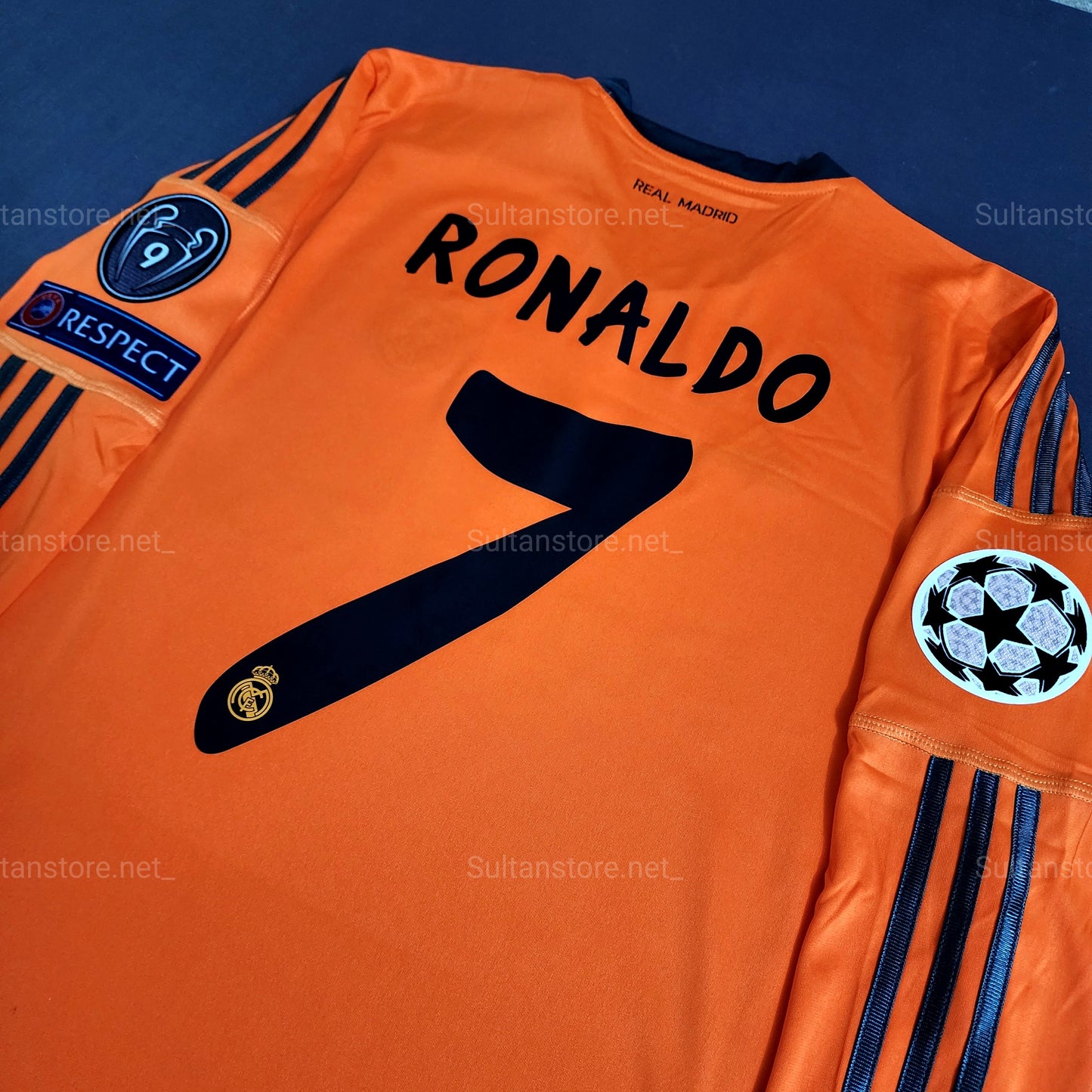 Ronaldo 2013/14 Real Madrid Third Jersey Orange