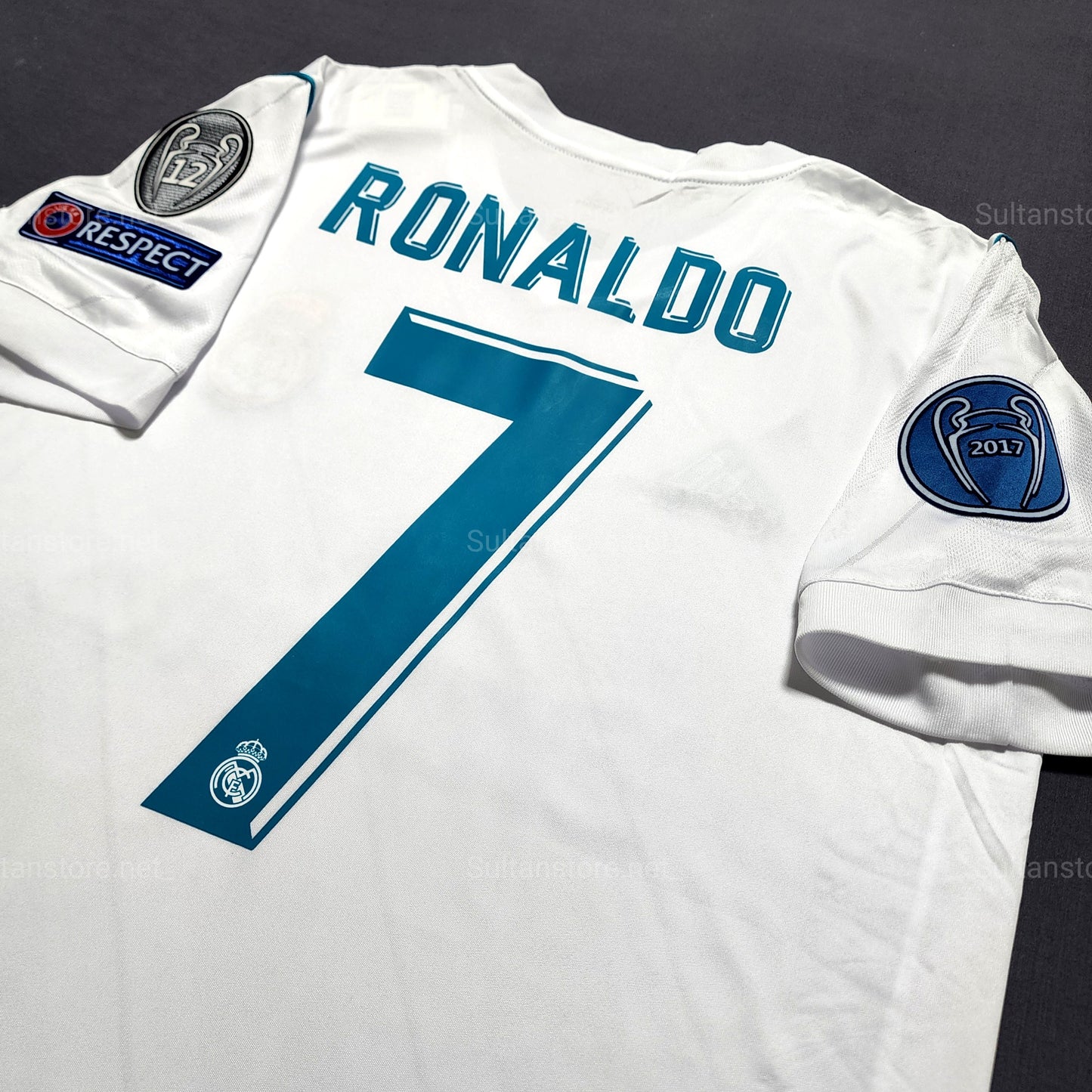 Ronaldo 2018 Real Madrid Final Champions League Home Short Sleeve Kit
