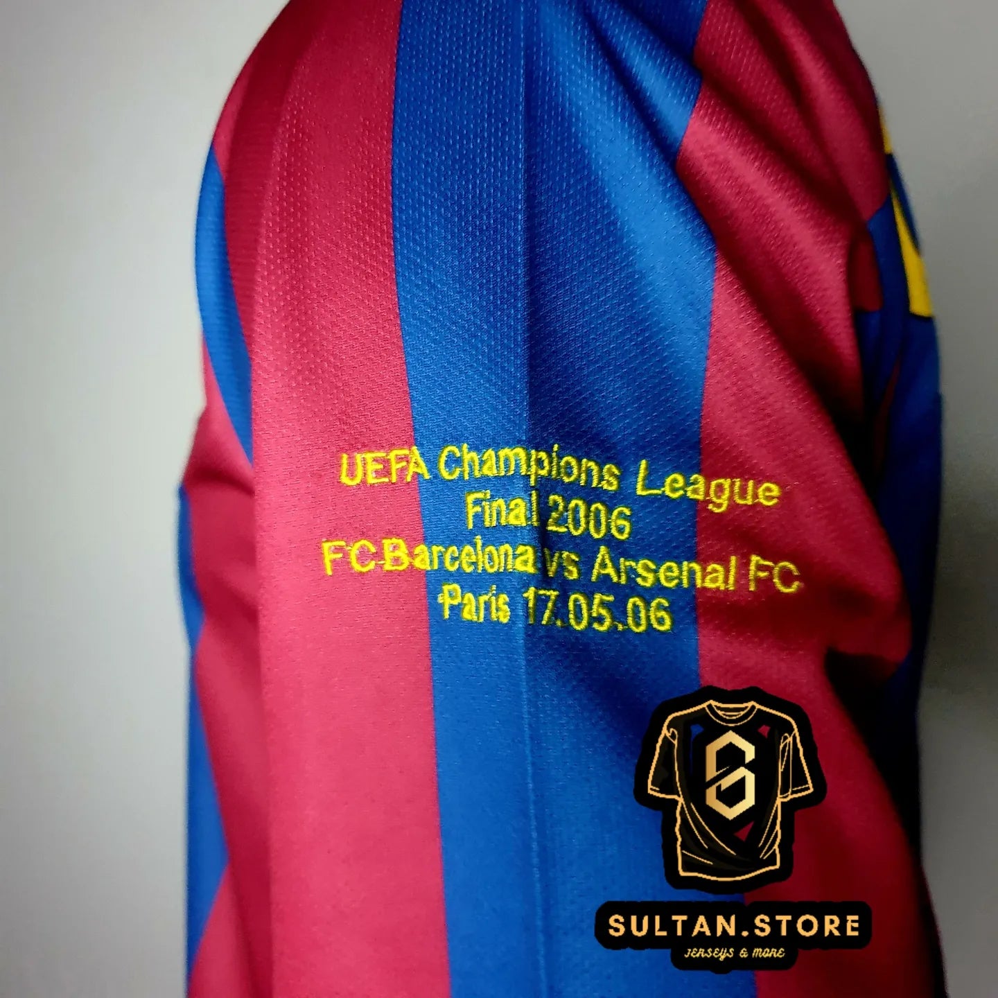 Ronaldinho 2006 Barcelona Final Champions League Home Jersey