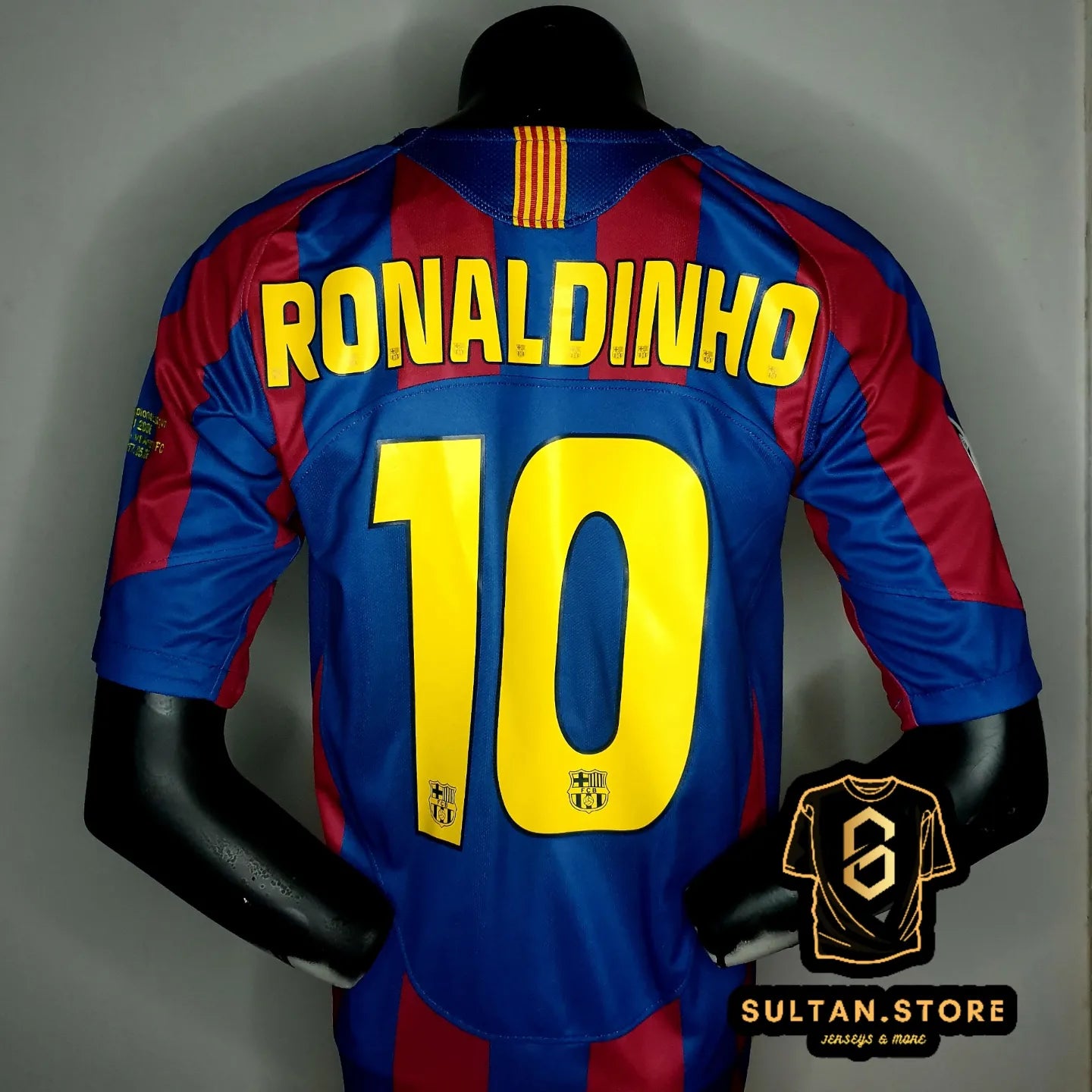 Ronaldinho 2006 Barcelona Final Champions League Home Jersey