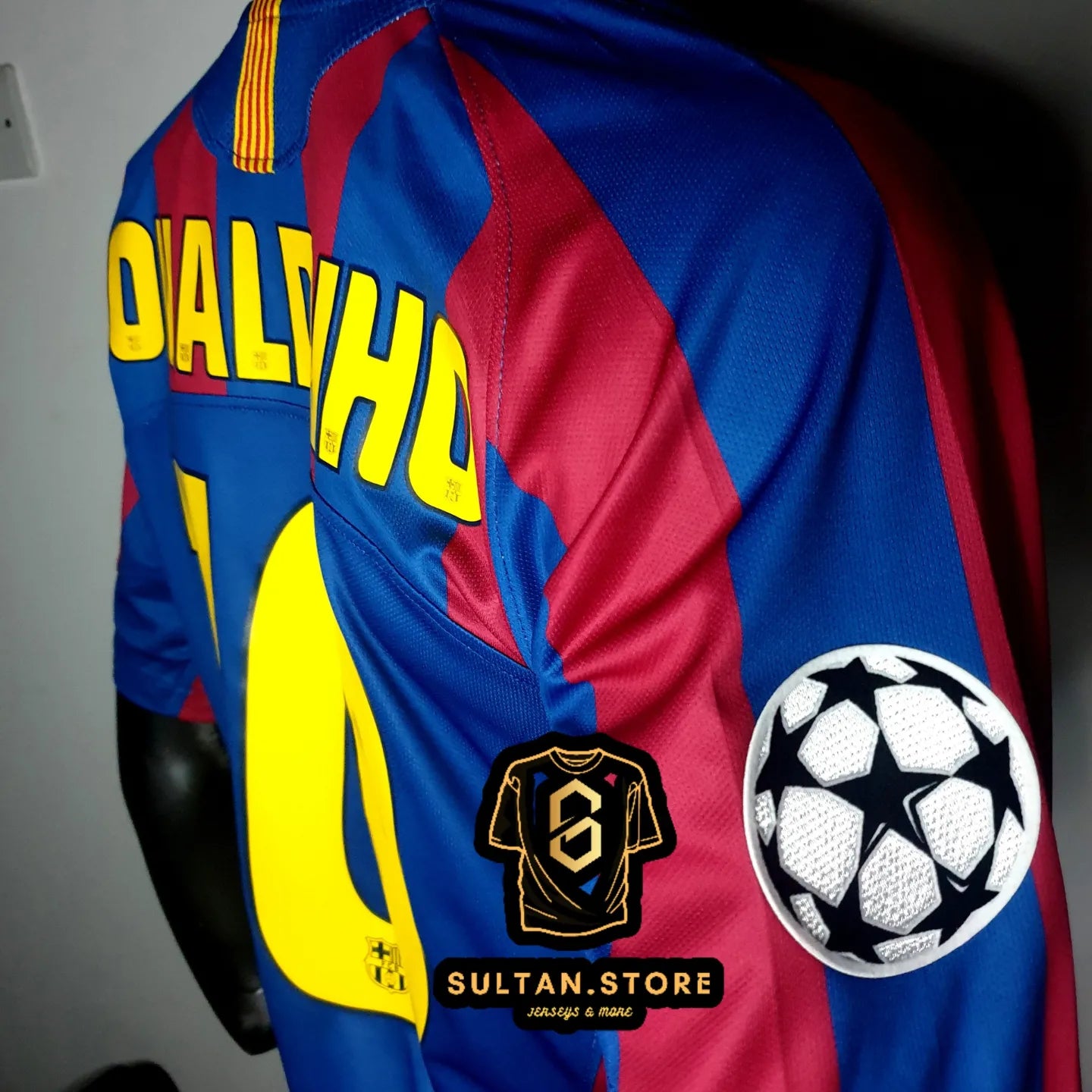 Ronaldinho 2006 Barcelona Final Champions League Home Jersey