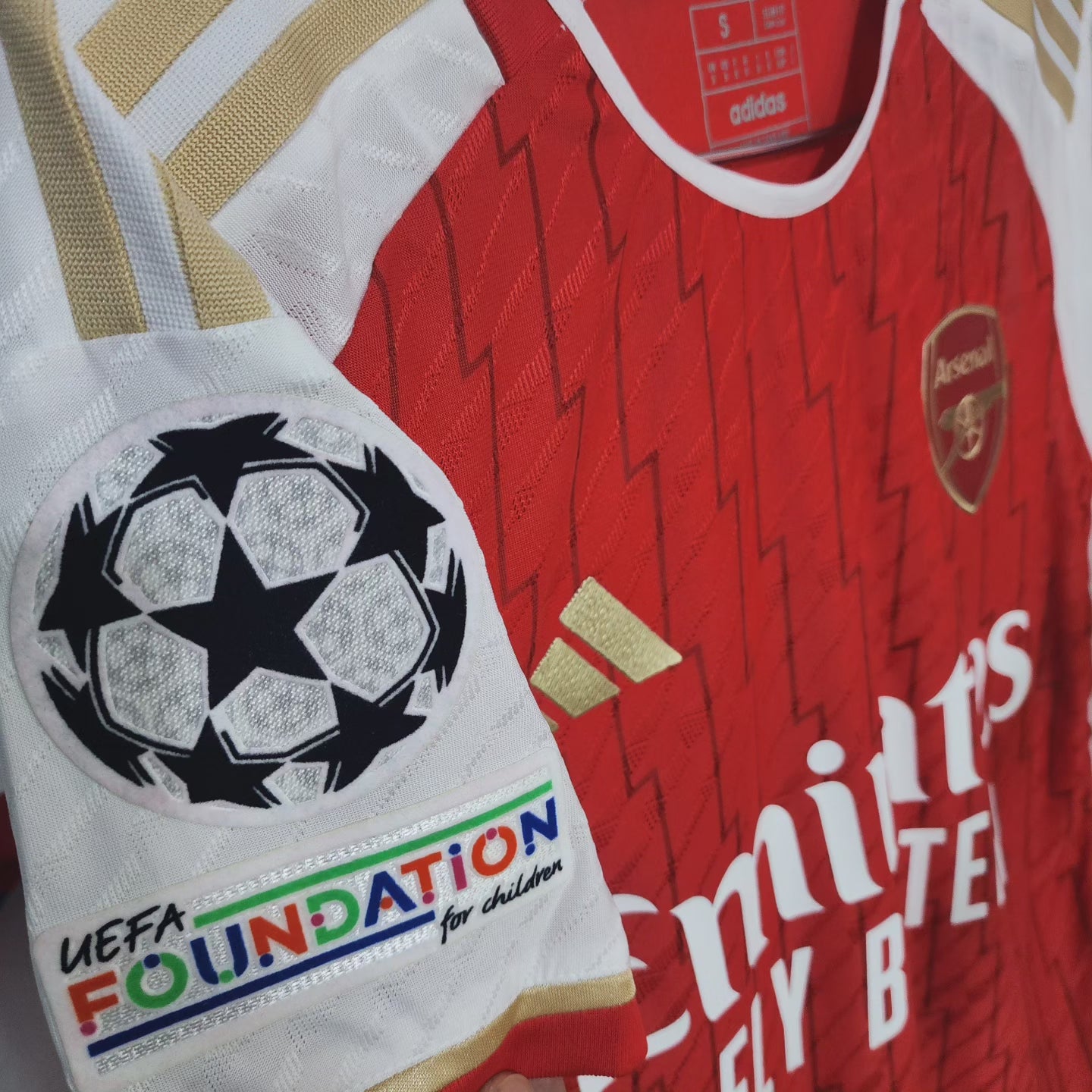 Arsenal 2023/24 Home Jersey ( Martinelli - Odegaard - Rice - Saka )