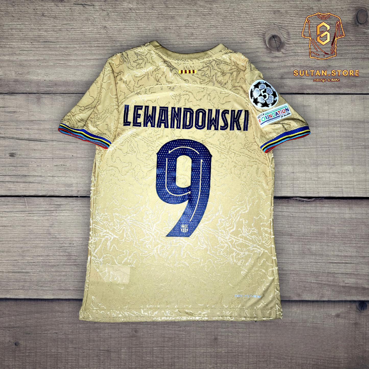 Lewandowski 2022/23 Barcelona Away Jersey