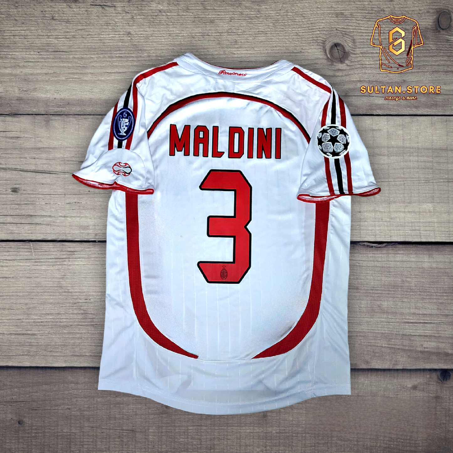 Maldini 2007 Ac Milan Final Champions League Away Jersey