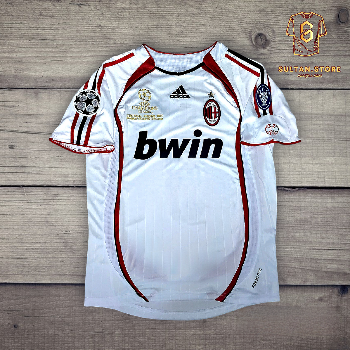 Maldini 2007 Ac Milan Final Champions League Away Jersey