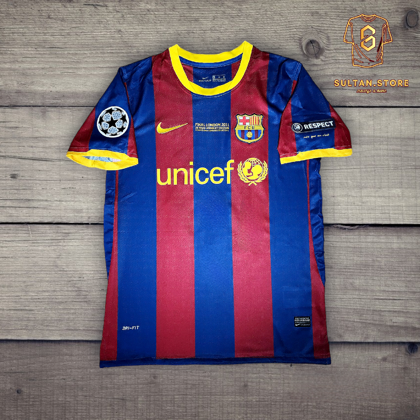 Messi 2011 Barcelona Final Champions League Jersey