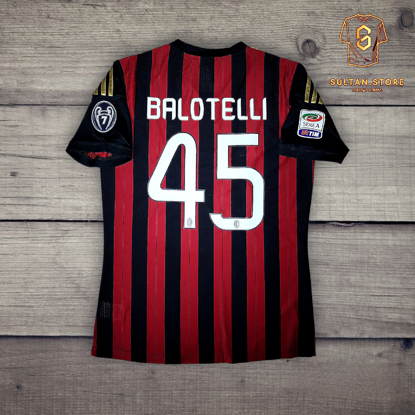 Balotelli 2013/14 AC Milan Home Jersey