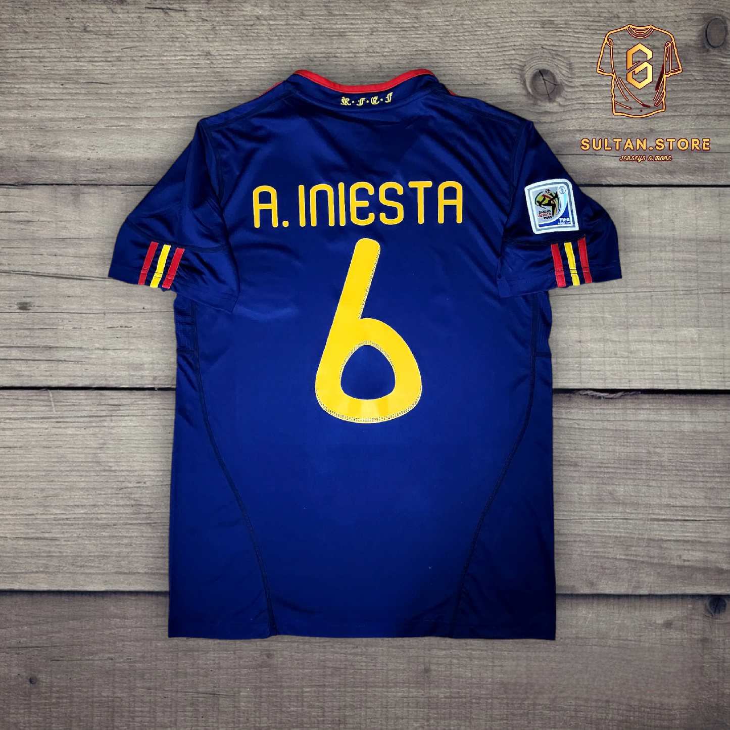 Iniesta 2014 Spain Final World Cup Away Jersey