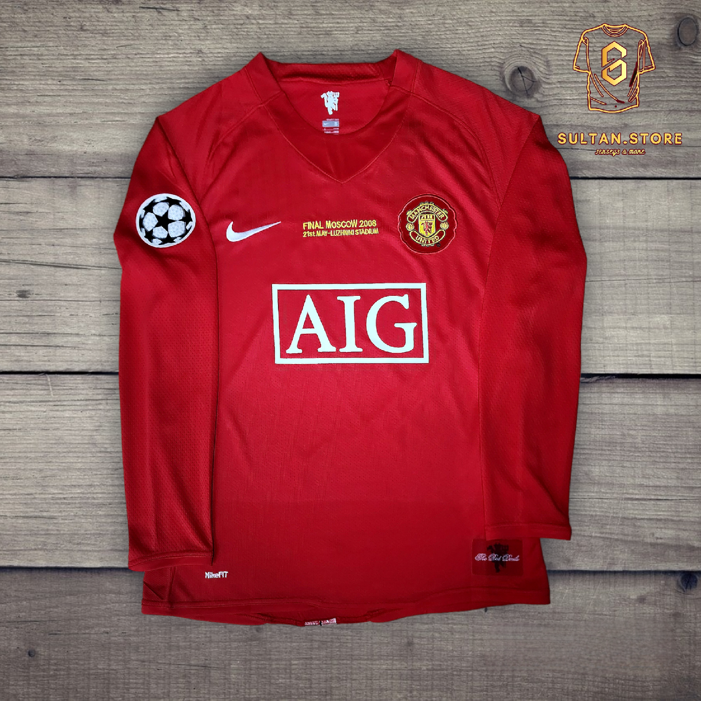 Ronaldo 2008 Manchester United Home Final Champions League Jersey