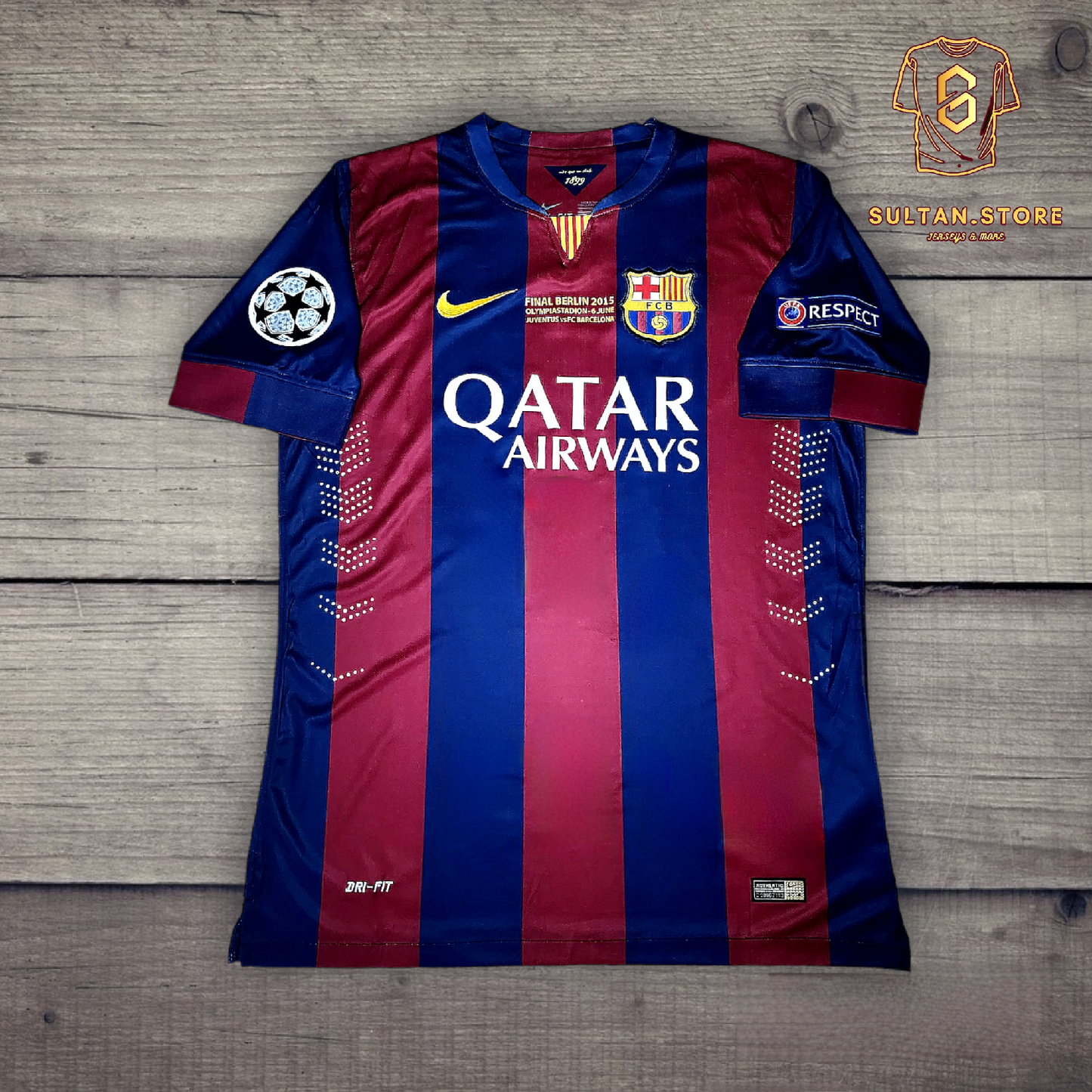 Messi 2015 Barcelona Final Champions League Jersey