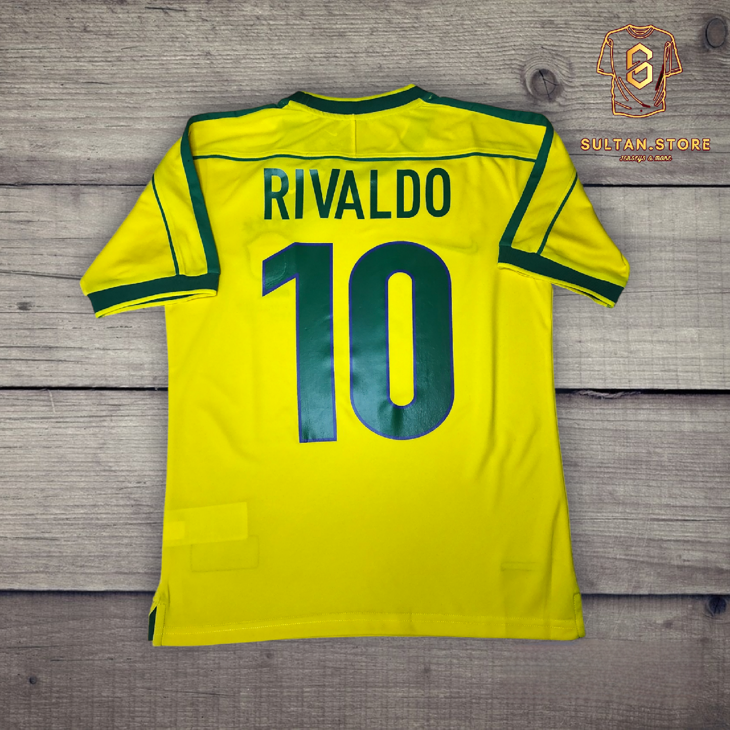 Rivaldo 1998 Brazil Home Jersey