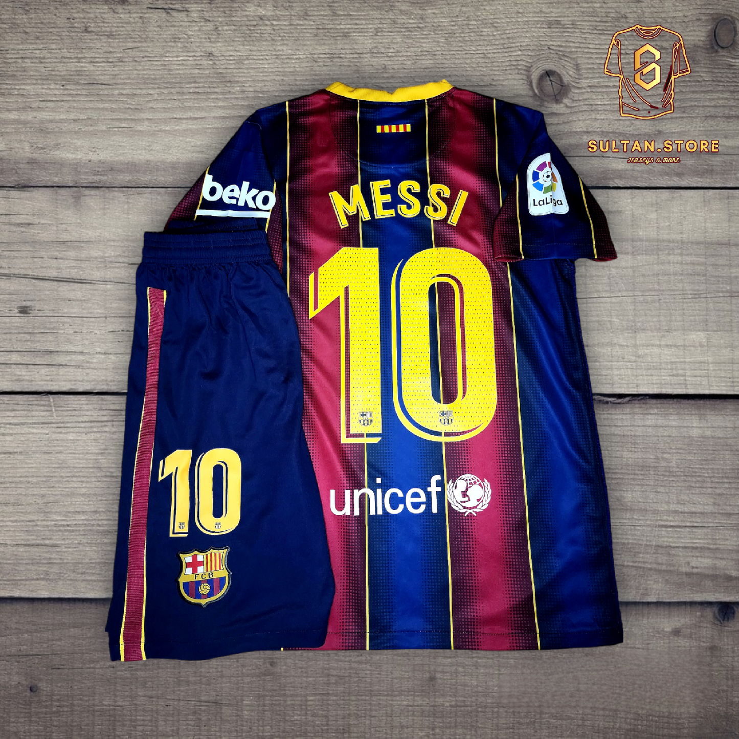 Messi 2020/21 Barcelona Home Kit