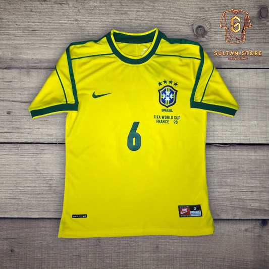 Roberto Carlos 1998 Brazil Home Jersey