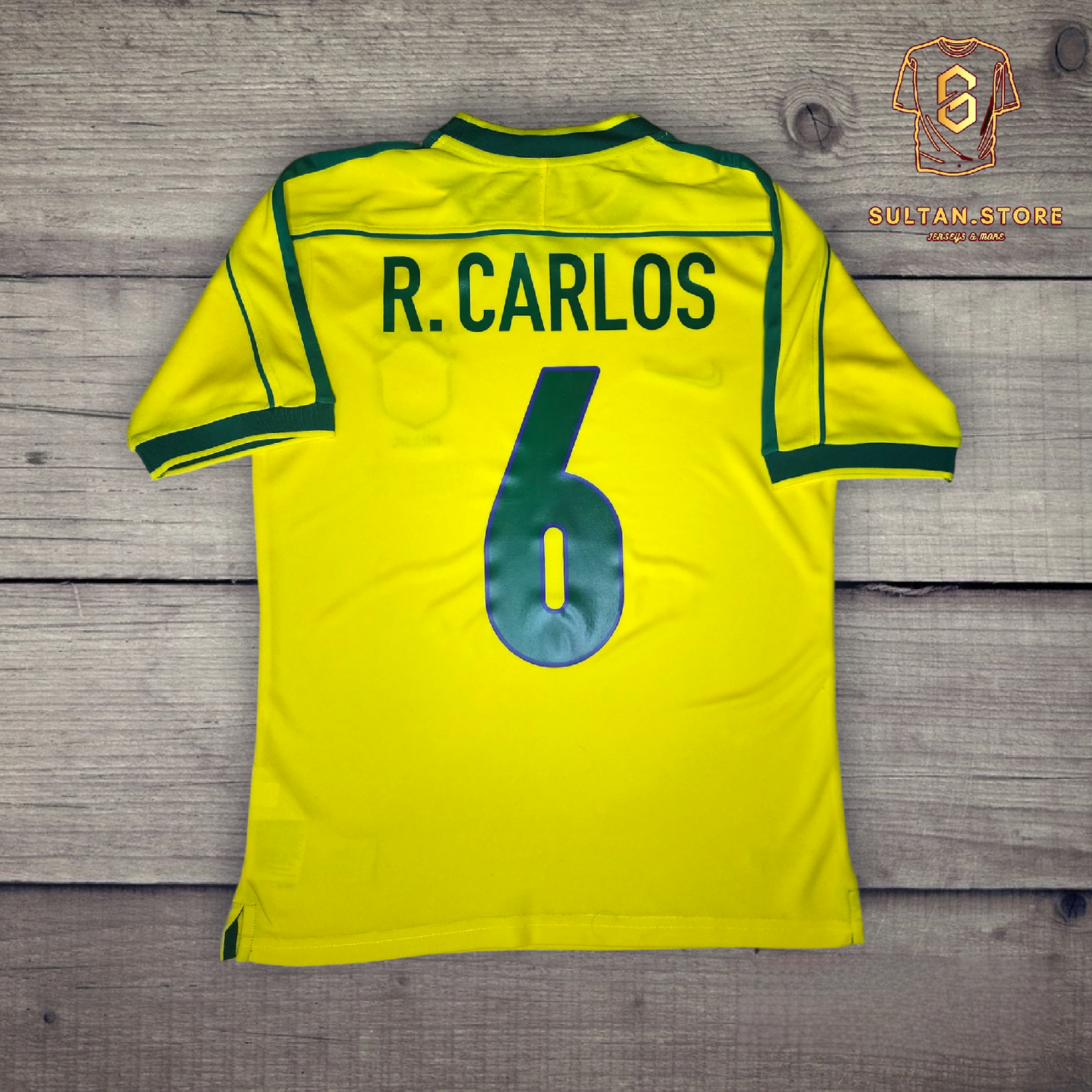 Roberto Carlos 1998 Brazil Home Jersey