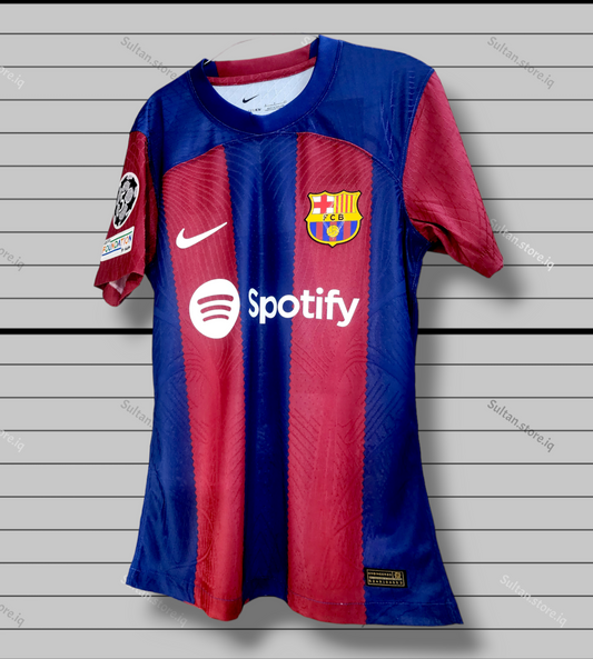 Barcelona 2023/24 Home Jersey ( Araujo - Lewandowski - Pedri )