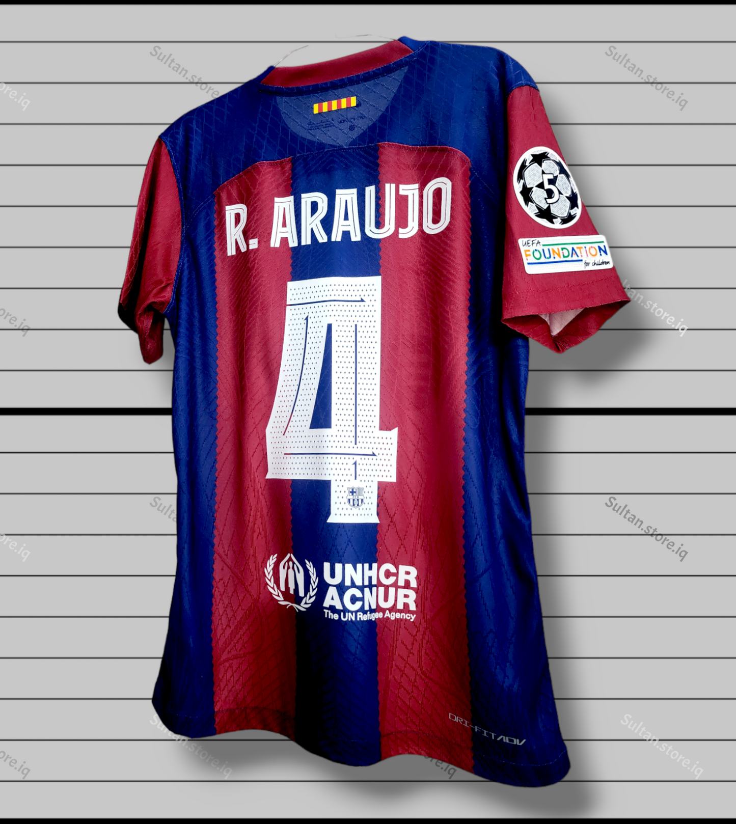 Barcelona 2023/24 Home Jersey ( Araujo - Lewandowski - Pedri )