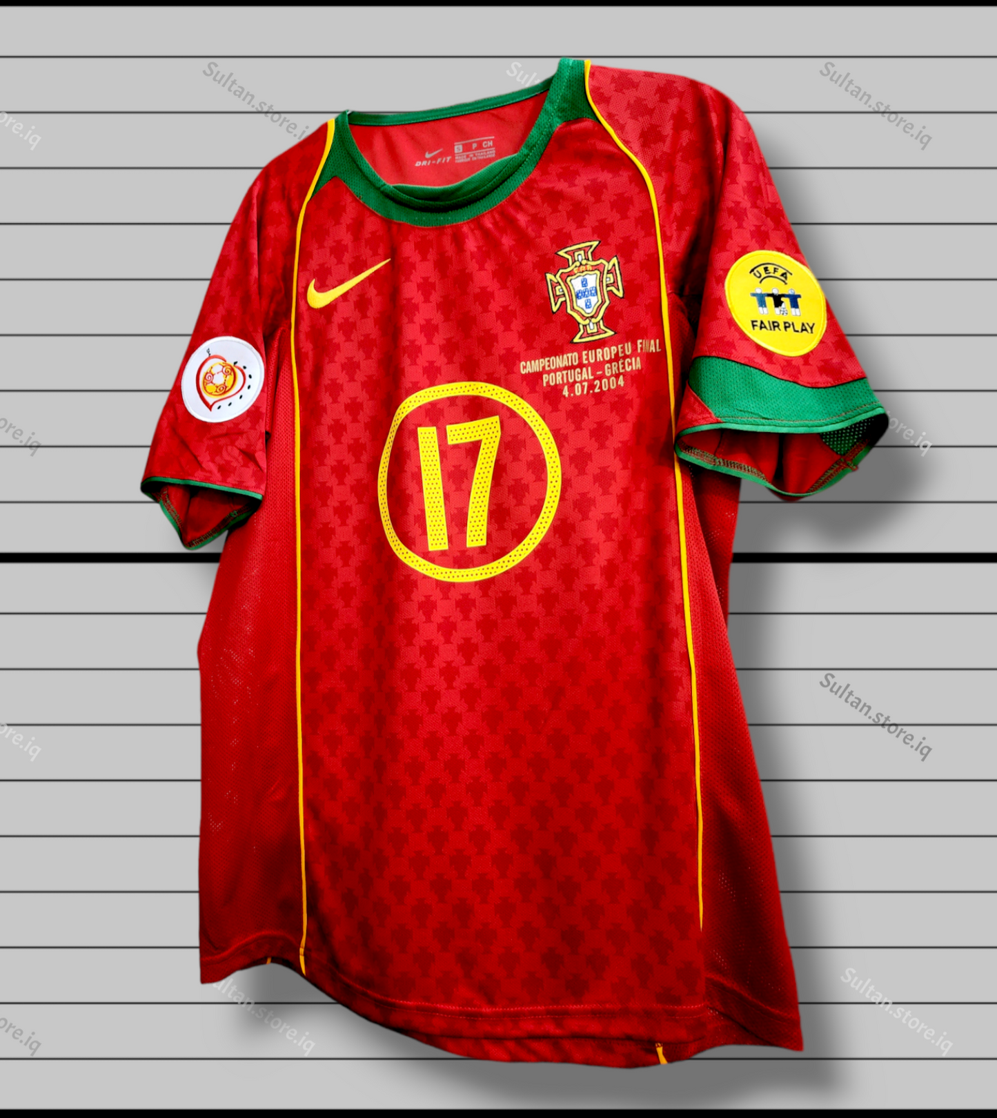 Ronaldo 2004 Portugal Home Jersey