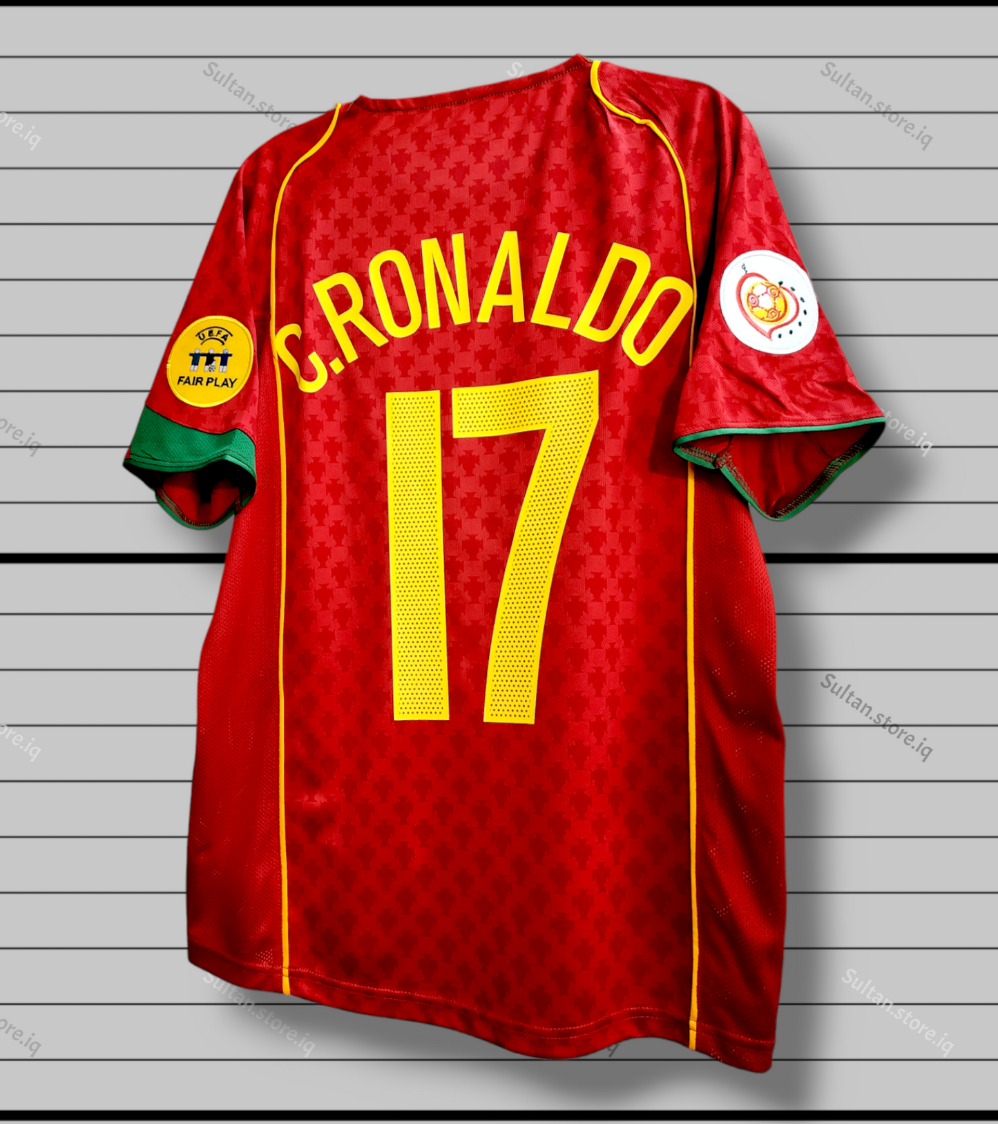 Ronaldo 2004 Portugal Home Jersey