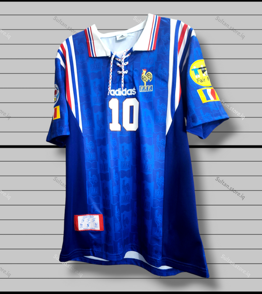 Zidane 1996 France Home Jersey