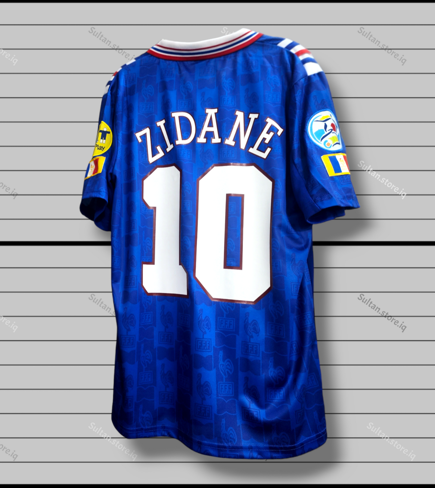 Zidane 1996 France Home Jersey