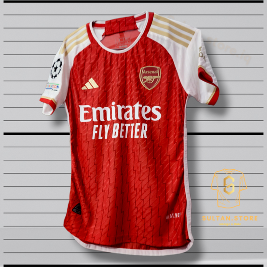 Arsenal 2023/24 Home Jersey ( Martinelli - Odegaard - Rice - Saka )