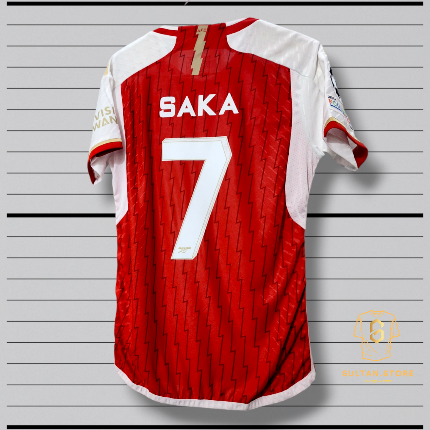 Arsenal 2023/24 Home Jersey ( Martinelli - Odegaard - Rice - Saka )