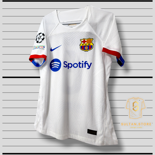 Barcelona 2023/24 Away Jersey ( Araujo - Lewandowski - Pedri - Gavi - De Jong )