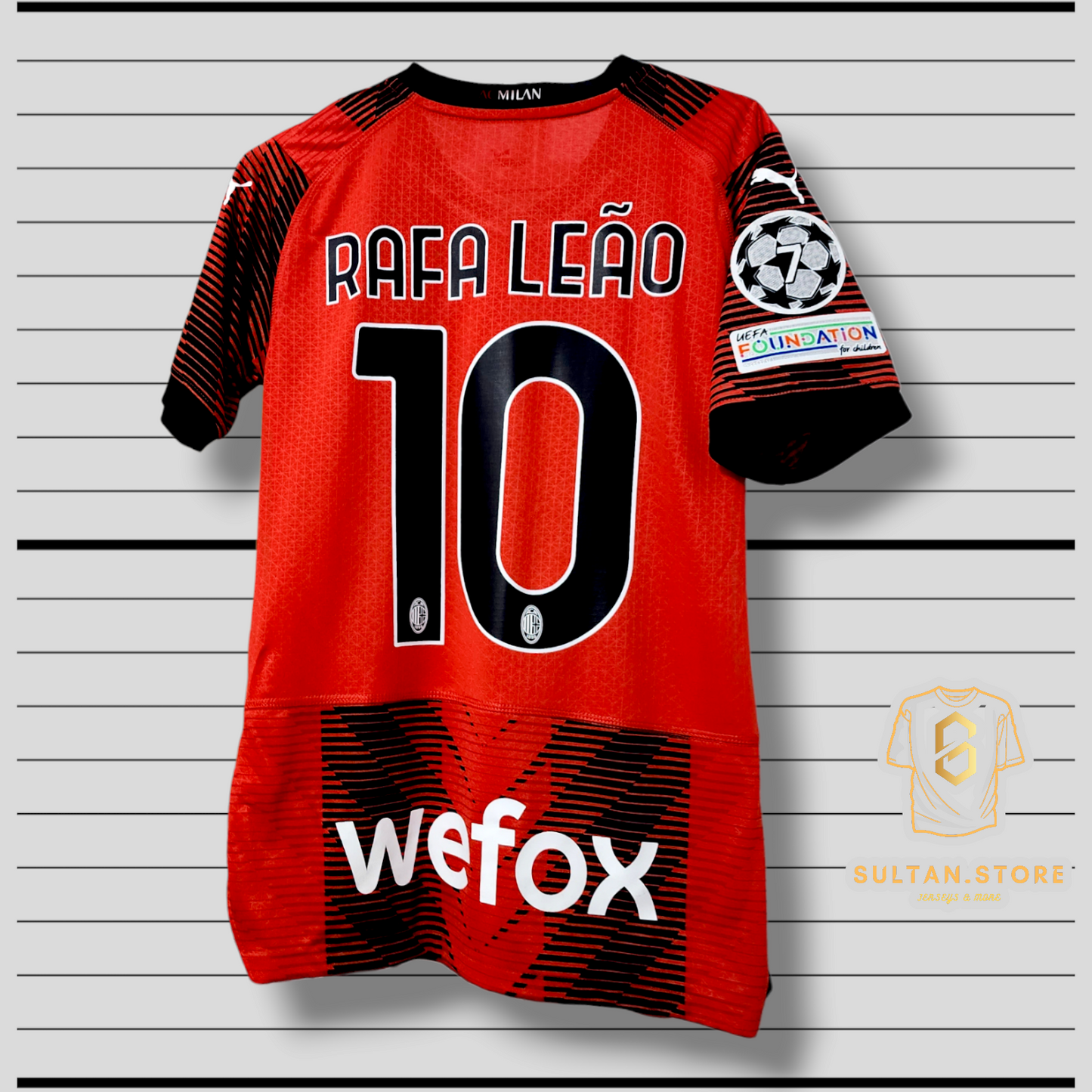 Leao 2023/24 AC Milan Home Jersey