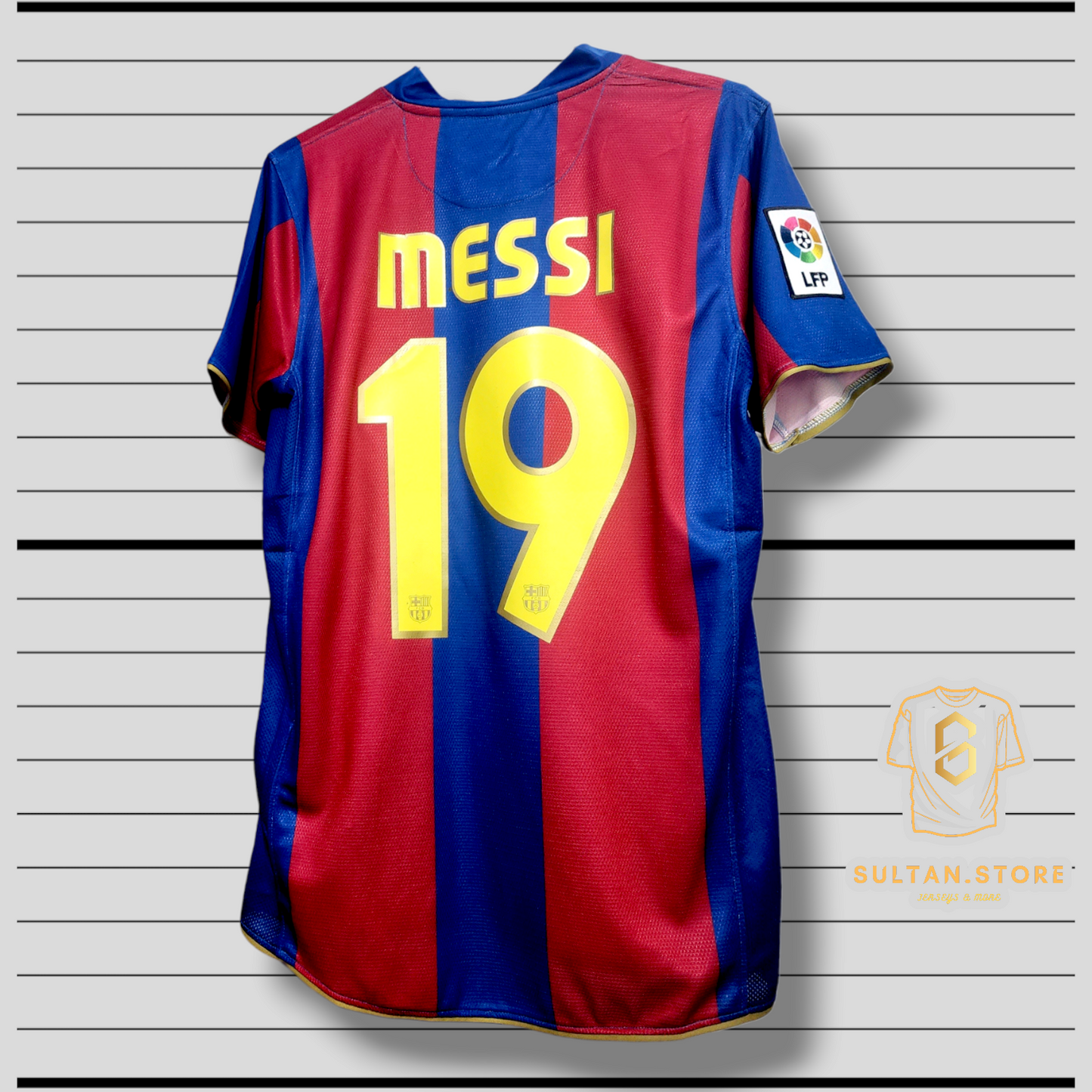 Messi 2007/08 Barcelona Home Jersey