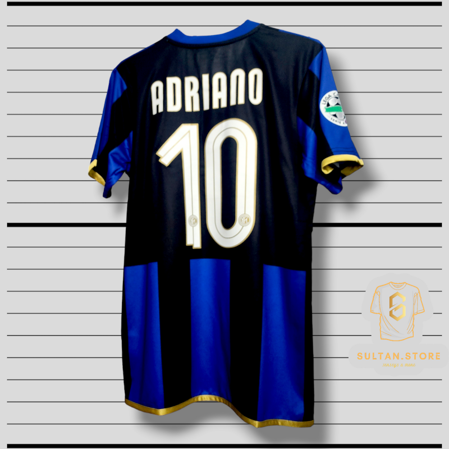 Adriano 2008/09 Inter Milan Home Jersey