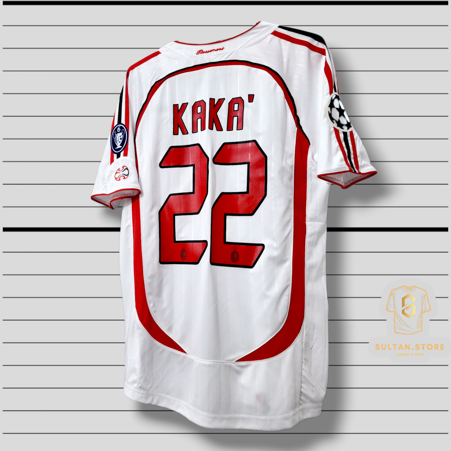 Kaka 2007 Ac Milan Final Champions League Away Jersey