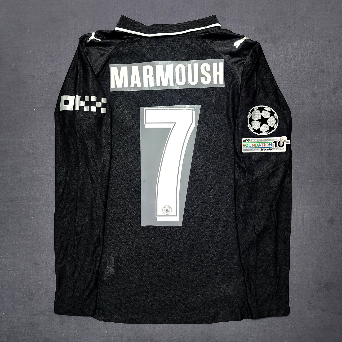 (Long Sleeves) Manchester City 2025/26 Away Black Jersey ( Haaland - Marmoush - Cherki )