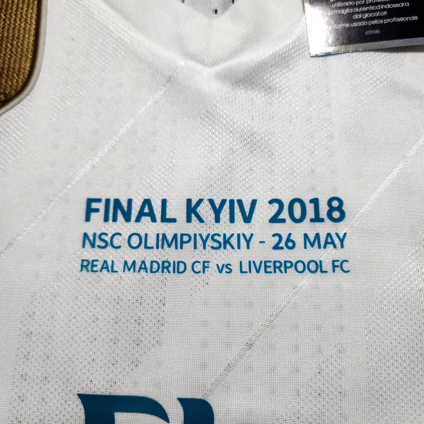 (Player Version) Ronaldo 2018 Real Madrid Final Champions League Home Jersey