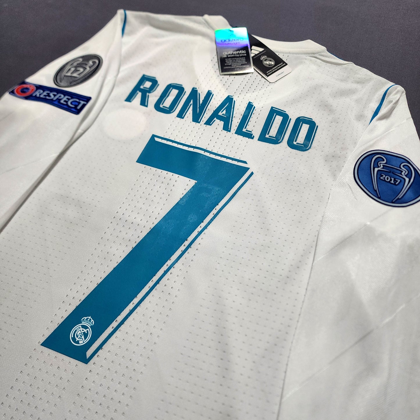 (Player Version) Ronaldo 2018 Real Madrid Final Champions League Home Jersey