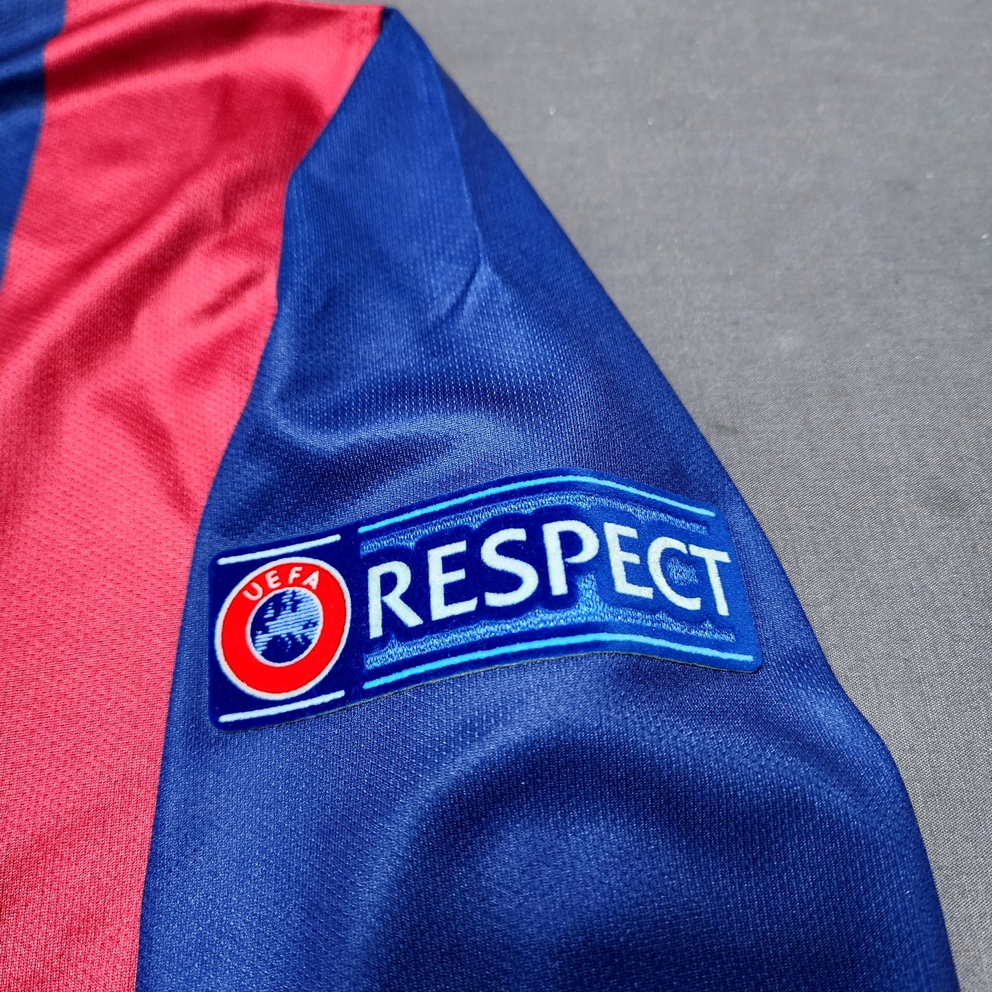 Messi 2015 Barcelona Home Long Sleeve Jersey ( Messi - Neymar - Iniesta )